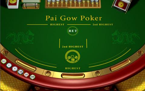 pai gow poker table