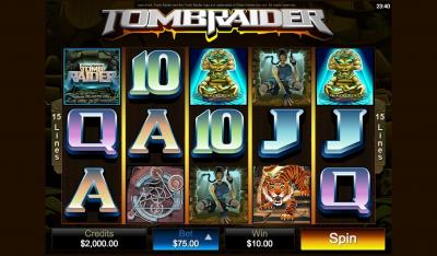 Tomb Raider Online Slot Wins