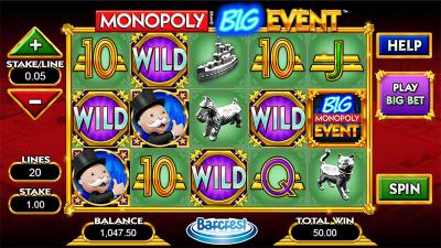 Monopoly Big Event Online Pokie Gameplay