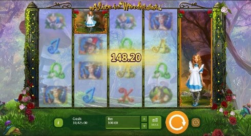 Alice in Wonderslots Online Pokies Game