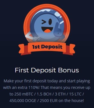 mBit Online Casino First Bitcoin Deposit Bonus