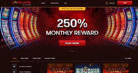 DomGame Casino Homepage
