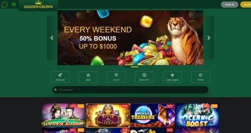 golden crown slots casino