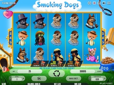 Smoking Dogs Slot Screenshot