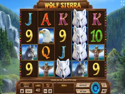 Wolf Sierra Online Pokies Game Symbols