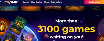 CosmicSlot Casino Games