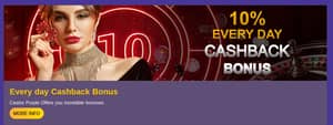 Casino Purple cashback bonus