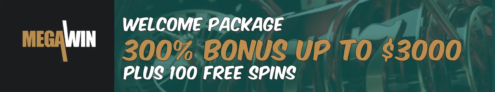 Megawin Casino welcome bonus