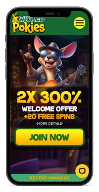 Wicked Pokies mobile screenshot