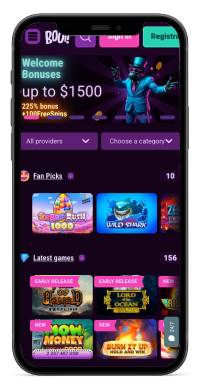 Booi Casino mobile screenshot