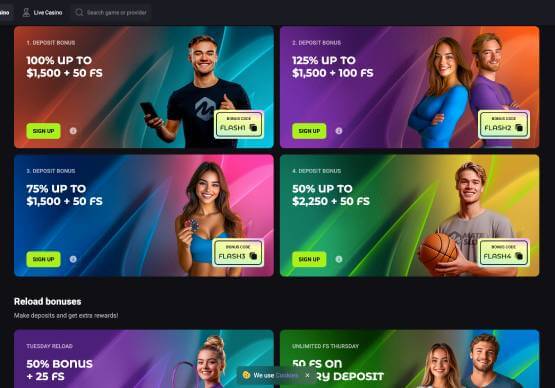 Mateslots Casino promotions screenshot