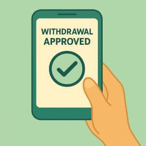 Confirm the request and wait for approval