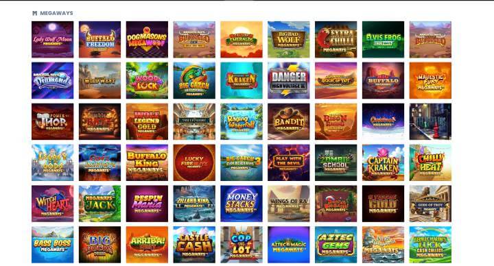 GQbet Casino megaways screenshot