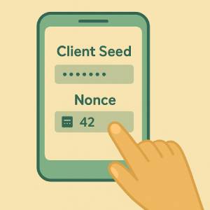 Get your client seed and the nonce